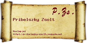 Pribelszky Zsolt névjegykártya
